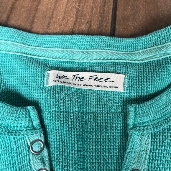 NWOT Free people Nailed It Henley mint XS - Picture 5 of 6